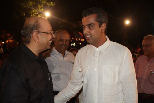 Shri. Shhyam Sighania with Mr.Milind Deora